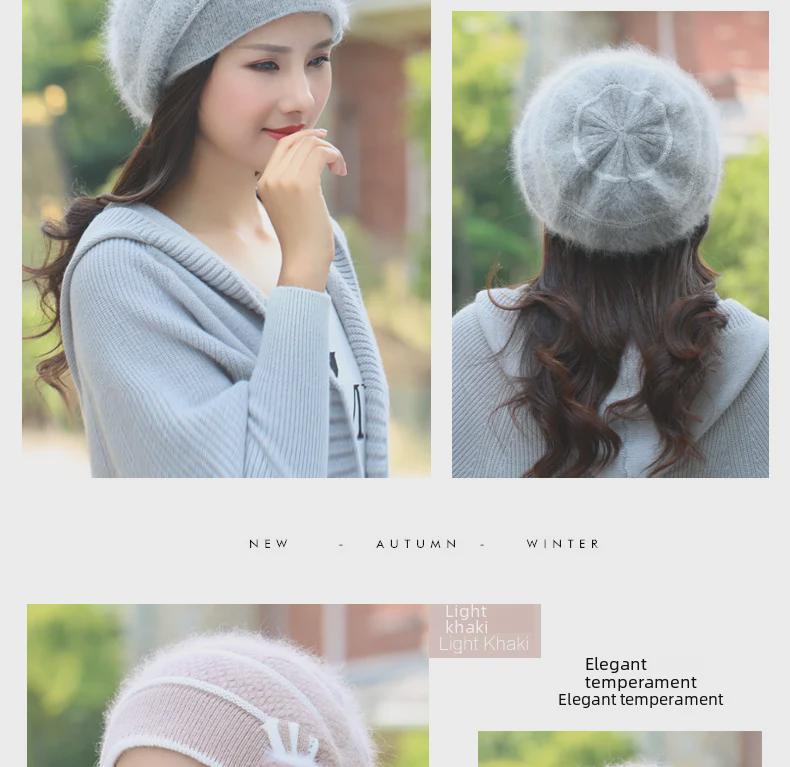 Women's Casual Autumn/Winter Knitted Wool Hats – Warm, Fashionable Outdoor Travel Accessories