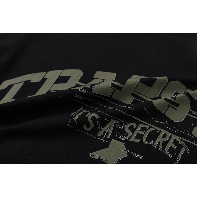 682 Trapstar London 2025 Summer New High Quality Cotton Round Neck Loose Large Size Men's and Women's T-shirt Couple T-shirt