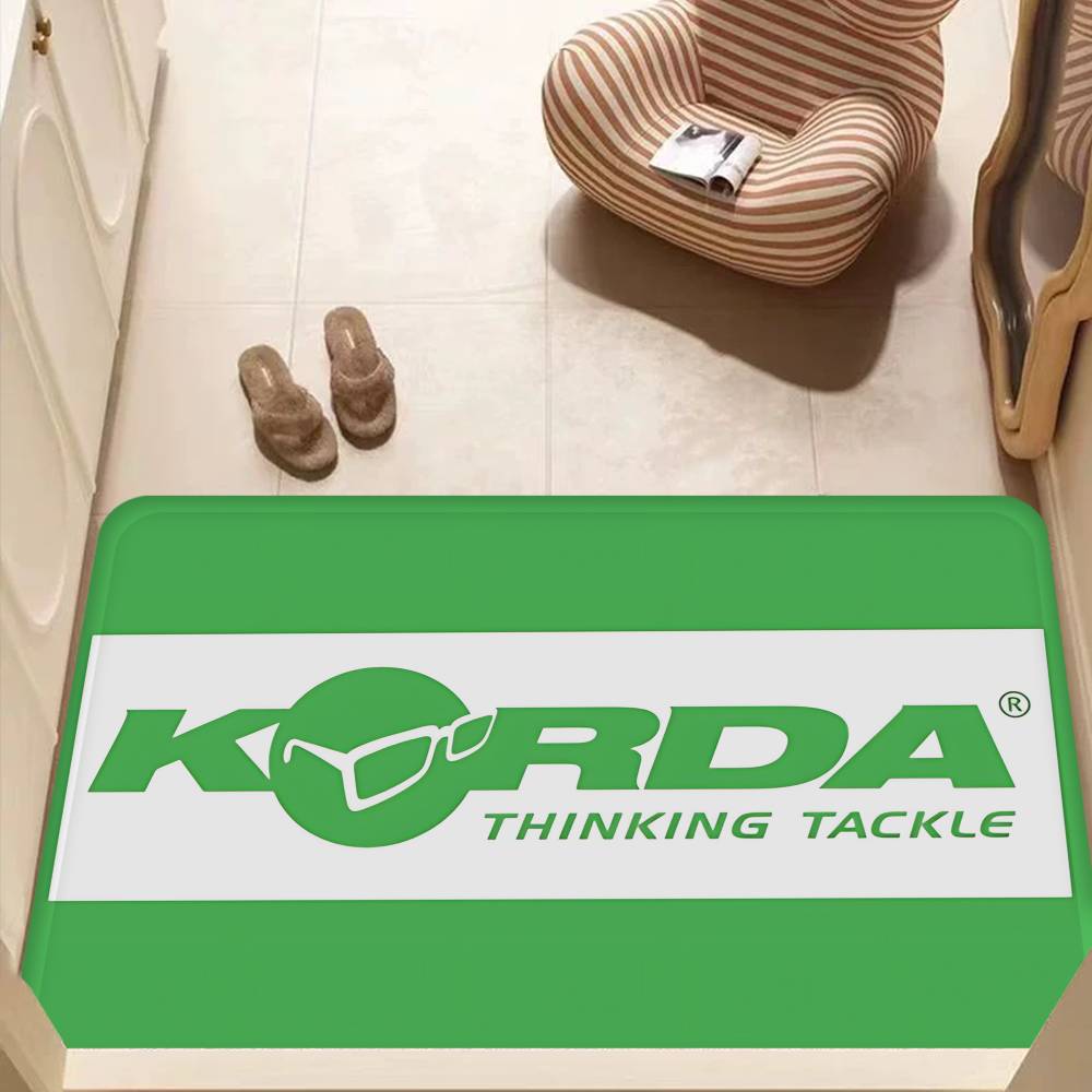 Korda Fishing Logo Door Mat Nordic Style Bedroom Living Room Doormat Home Balcony Anti-Slip Alfombra
