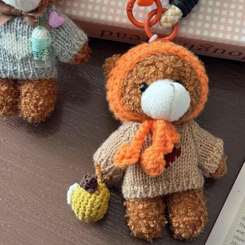 Веревка для мобильного телефона с медведем, Подвеска в виде мультяшного медведя, Плюшевая игрушка-кукла, Подвеска для сумки, Милая кукла-подвеска