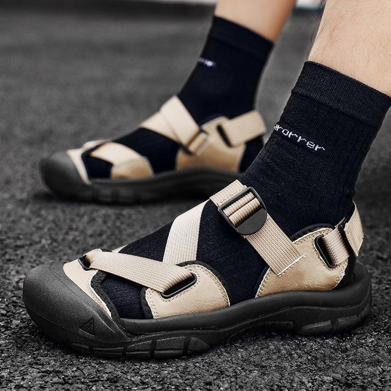 Сандалии летние wading shoes дышащие нескользящие для активного отдыха и досуга сумка голова пляжные туфли