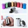 Mini Tea Can Metal Box Aluminum Alloy Portable Sealed Jar Travel Moisture-proof Solid Color Nut Candy Food Storage Container