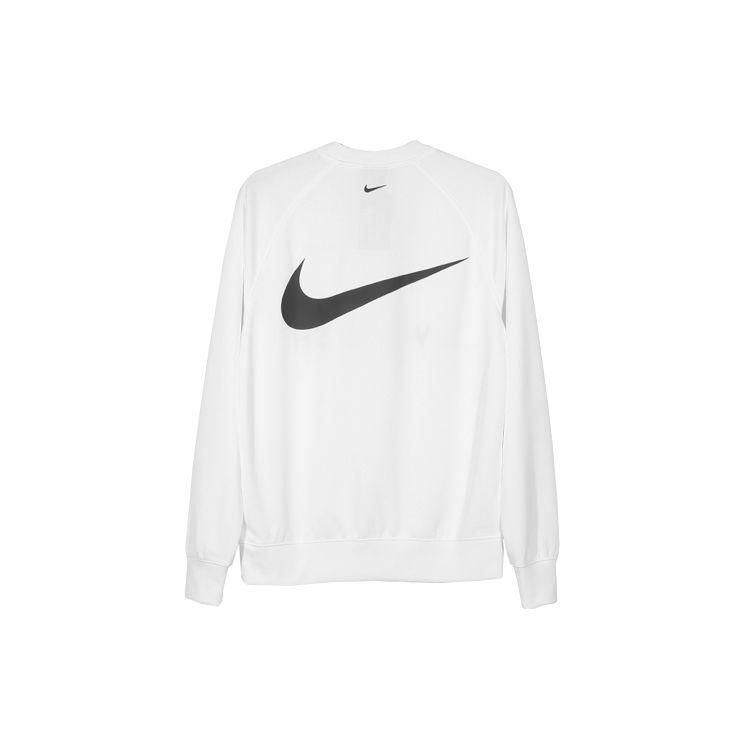 Nike Спортивная одежда Swoosh Pullover Hoodie Мужские топы Белый CJ4841-100