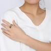 Fashion 3 Finger Ring Sets For Women Stainless Steel Wedding Engagement Rings for Couples Personalized Jewelry Wholesale