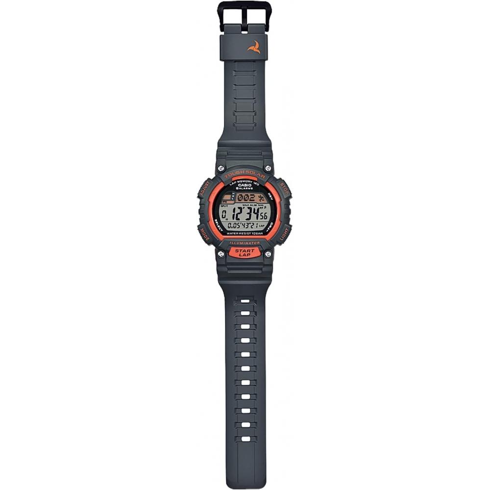 Casio Мужские часы Черно-оранжевые Stl S100h 4ajh
