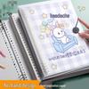 Удобный мультяшный блокнот на кольцах, съемный переплет, плотный B5, минималистичный дизайн, A5 в клетку/линейку