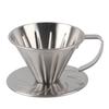 Нержавеющая сталь Pour Over Coffee Dripper Cone Filter Cup Stand Coffee Machine Accessories Home