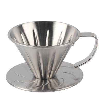 Нержавеющая сталь Pour Over Coffee Dripper Cone Filter Cup Stand Coffee Machine Accessories Home