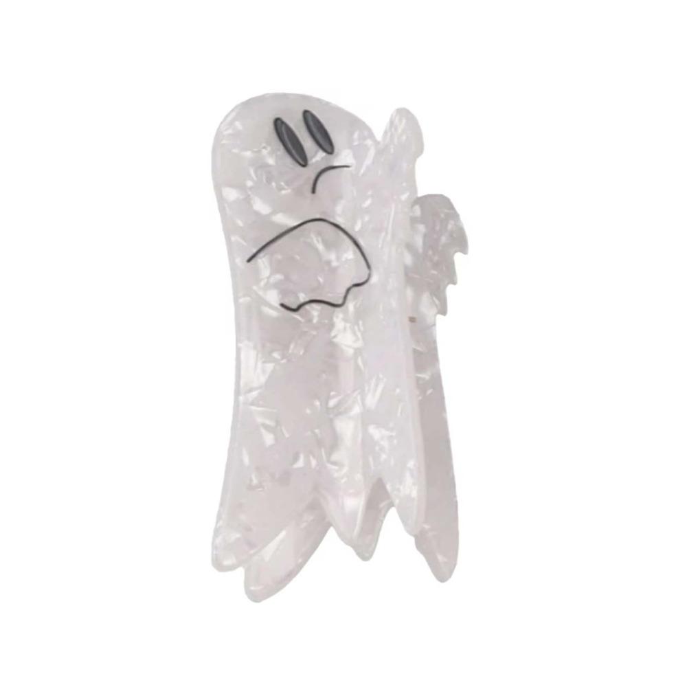 Ghost Halloween Shark Clip Waterproof Acetic Acid Hair Claw Pumpkin Shark Clip  Travel