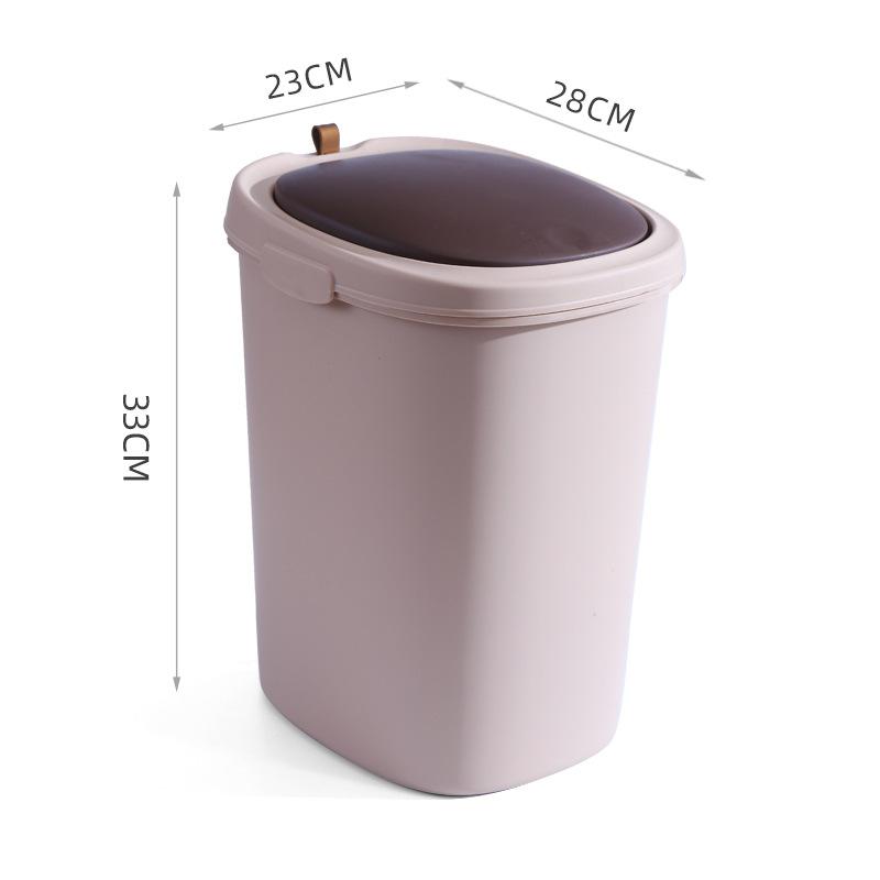 Нажимные мусорные баки для дома, с пулевидной крышкой, для кухни, ванной, бумажная корзина с крышкой для гостиной, креативная трубка для мусора для унитаза