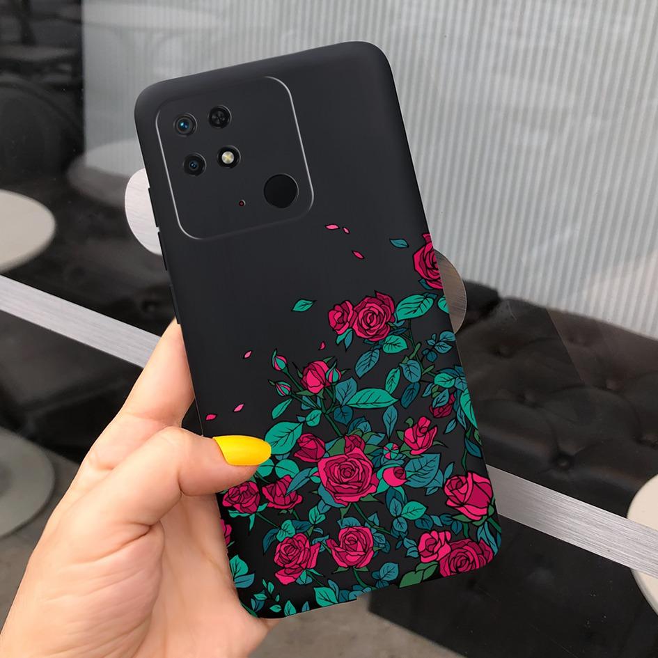 Чехол для телефона Xiaomi Redmi 10C Новый Популярный Цветочный Рисунок TPU Чехол-бампер для Xiaomi Redmi 10C 4G Redmi10C NFC 2022 Мягкий Funda