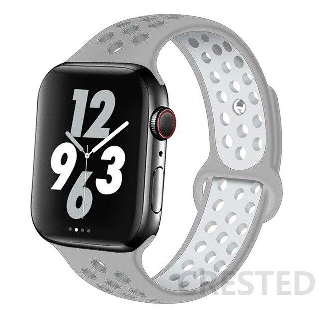 Ремешок Solo Loop для Apple Watch Band 44 мм 40 мм 38 мм 42 мм Дышащий силиконовый эластичный ремешок-браслет для iWatch Series 3 4 5 SE 6