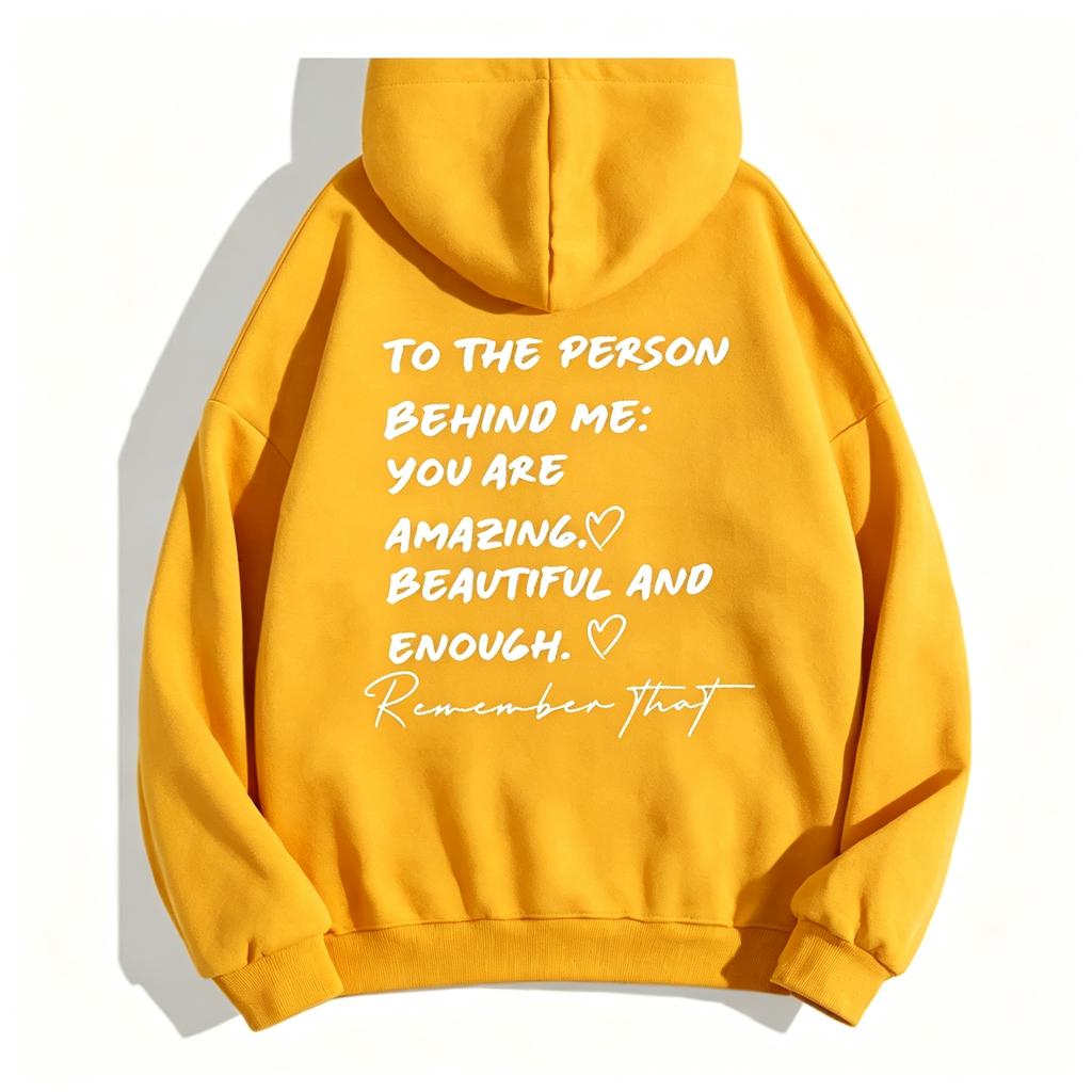 2026 new To The Person Behind Me You Are Amaeing Women Hooded Sweatshirts Autumn Winter Warm Casual Hoodie Harajuku Casual Tops
