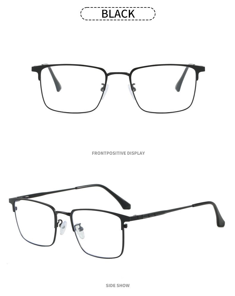 Мужская ультралегкая оправа для очков Plano с защитой от синего света и пружинящими заушниками, готовая для установки линз по рецепту, в деловом стиле