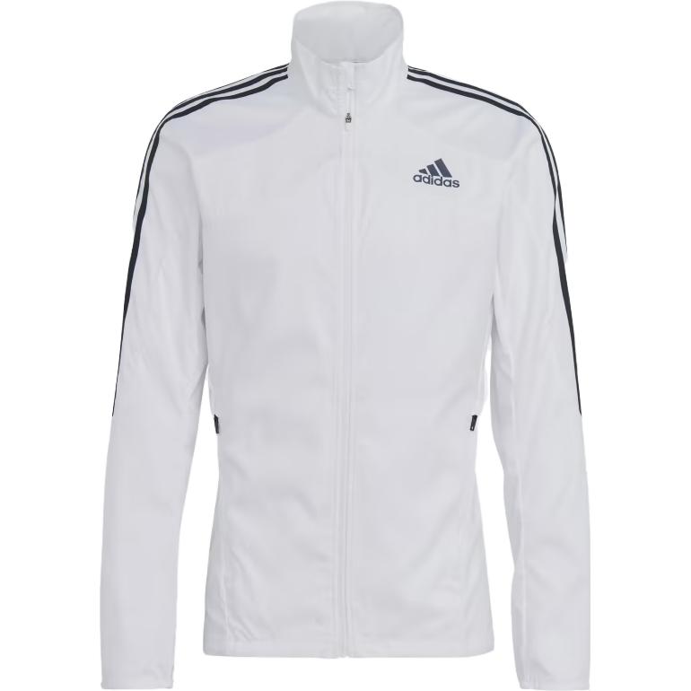 adidas Куртки с 3 полосками Мужские Белые С воротником-стойкой Умеренные Другие GK6111