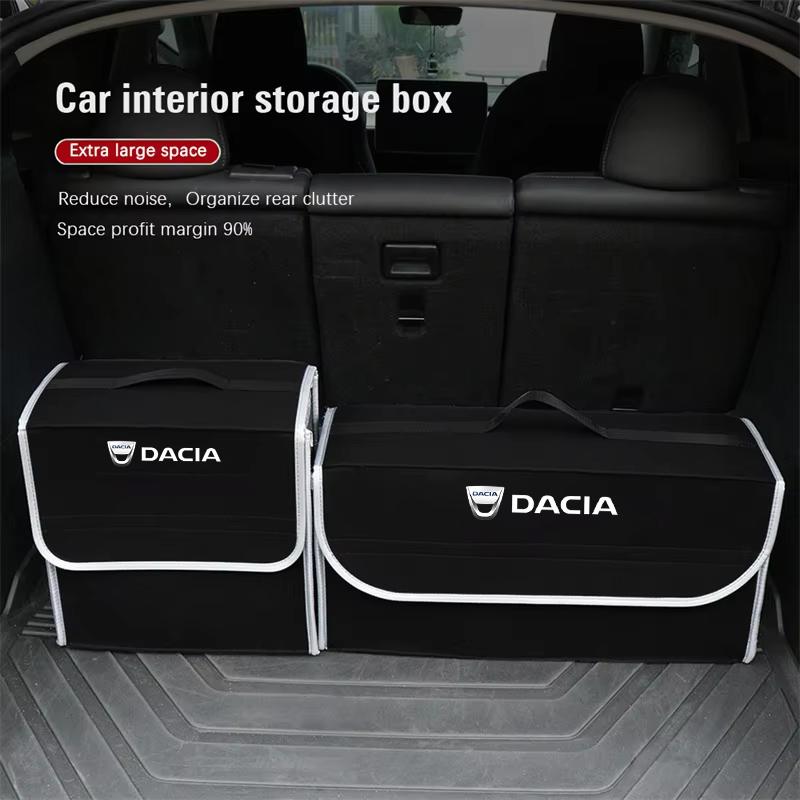 Логотип Dacia Органайзер-бокс для багажника автомобиля Большая вместимость Складная сумка для хранения Для Dacia Sandero Stepway Dokker Lodgy Duster Logan Spring