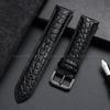 18mm 20mm 22mm Crocodile Pattern Design Leather Watch Strap 14/16/17/19/21/24mm Soft Watchbands Casual Business Wristwatch Band