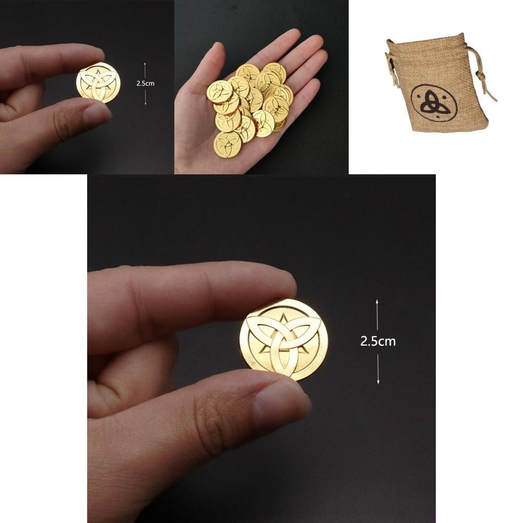 Золотые монеты Genshin Impact в аниме-стиле Идеально подходят для настольных игр