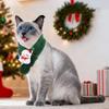 Red Green Dog Knitted Scarf Warm Pet Warm Scarf Decorative Pet Christmas Scarf  Winter Season