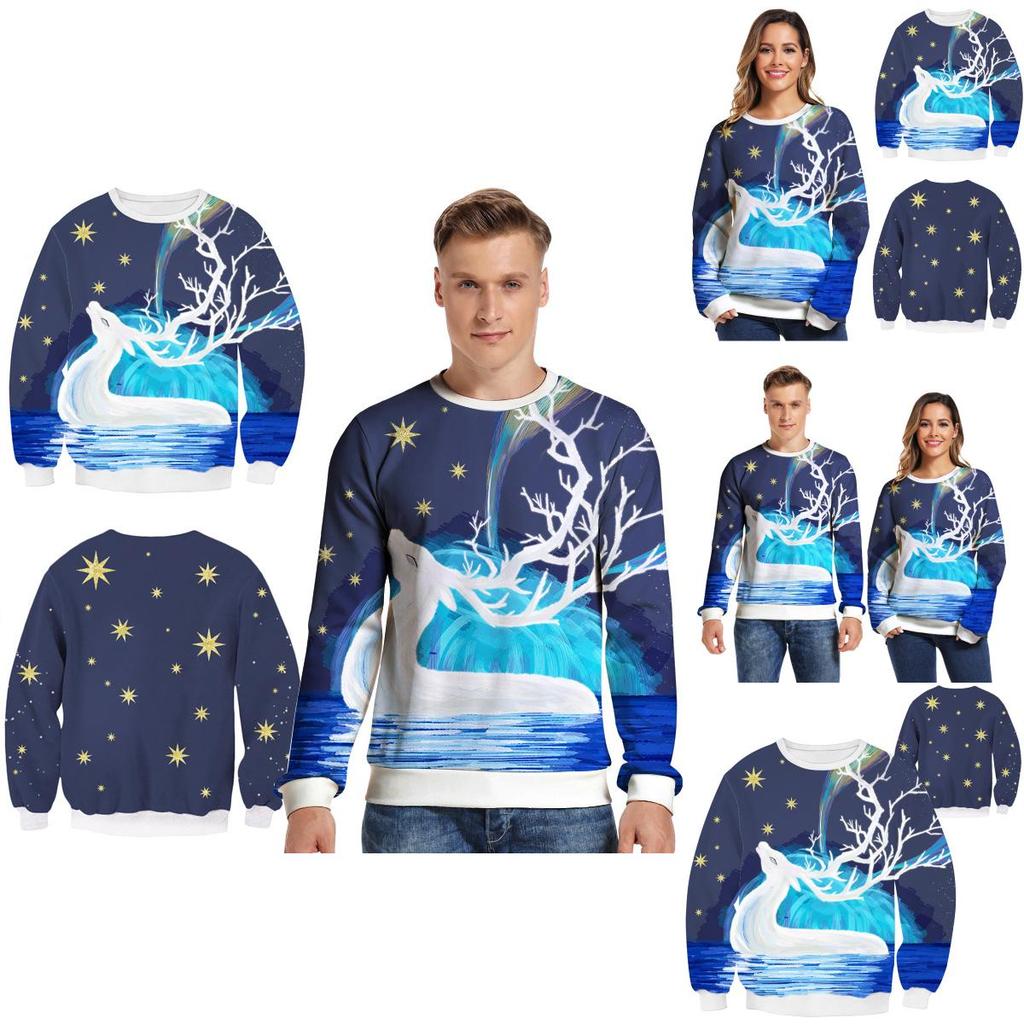 Рождественский уродливый свитер, смешной пуловер с круглым вырезом, толстовка, унисекс, рождественский подарок