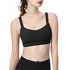 Women's Y Back Sports Bra - Padded Low Impact Spaghetti Thin Strap Workout Yoga Top