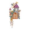 Vintage Fairy Tale Castle Brooch: Women's Luxury Tassel Pendant Pin