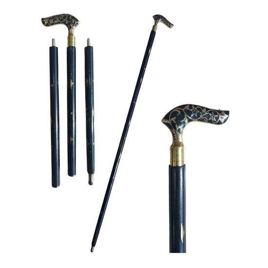93.98 Cm Walking Stick Cane with Brass Handle Perfect Gift for Grandpa and Grandma
