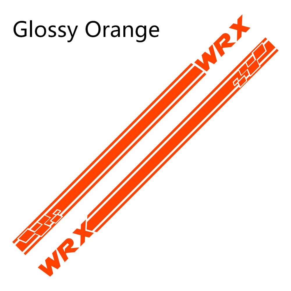 2Pcs For Subaru WRX Car Door Side Stripes Stickers Vinyl Film Auto DIY Sports Styling Decals Automobile Car Tuning Accessories