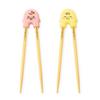 Mother's Corn Rice2CU Baby Chopsticks 2-piece Set, Pink Yellow, 1 Set