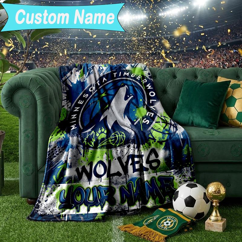 Custom Name Blanket Minnesota Logo Blanket Bedding Blanket for Travel, Camping, Living Rooms, Offices, Sofas, Fan Christmas gift