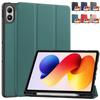 Чехол для Xiaomi Redmi Pad 2 Pro 12,1 дюйма 2025 года, из ТПУ и кожи, с тройным сложением, магнитная крышка для Redmi Pad 2Pro 12,1" со слотом для стилуса