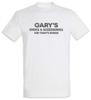 Футболка Gary's Shoes & Accessories Мужская Женская Топы Знак Символ Женатый с Логотипом Детский Магазин