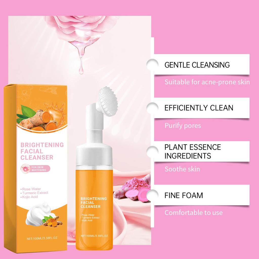 Whitening And Rejuvenating Cleansing Mousse; Cleansing Milk; Whitening Facial Cleanser 100ml