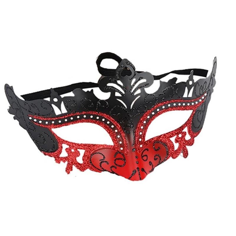 2Pcs Masquerade Mask for Men Women, Glitter Butterfly Eyemask Masquerade Half Face Cover Masquerade Costume Decoration