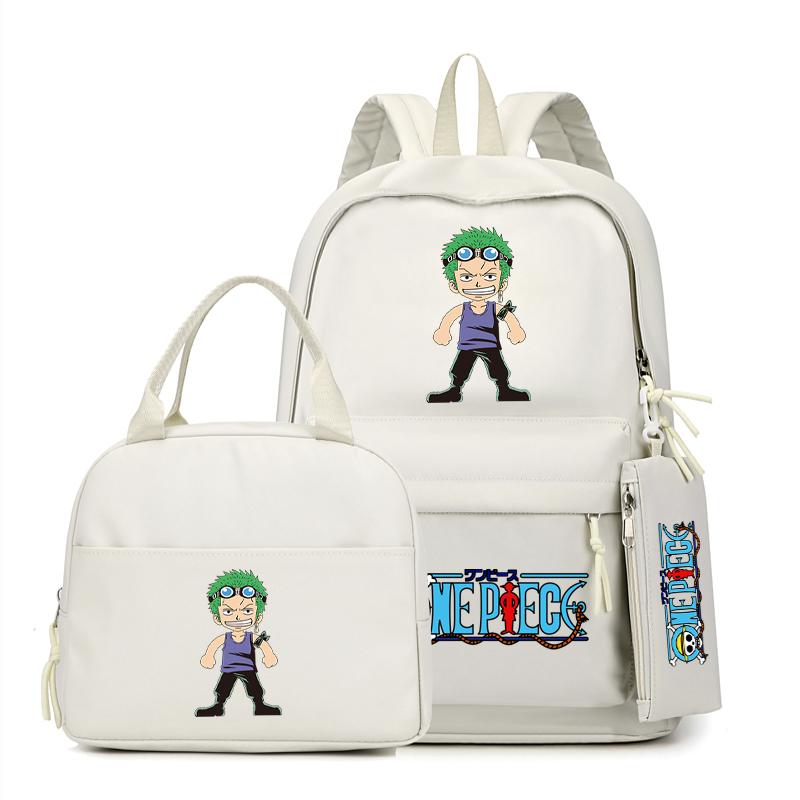 Цельный рюкзак в стиле аниме, 3 шт./компл., рюкзак для девочек-подростков, школьный рюкзак с сумкой для обеда, сумка для книг, удобная дорожная сумка