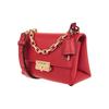 Michael Kors Cece Gold Buckle Flap Solid Color Chain Leather Shoulder Bag Women handbags Red 32S9G0EC0L-BRIGHT-RED