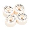 Miles Wheels 99a 53mm Conical Hard Skateboard Set of for Street Skateboarding Wheels, 4, White,