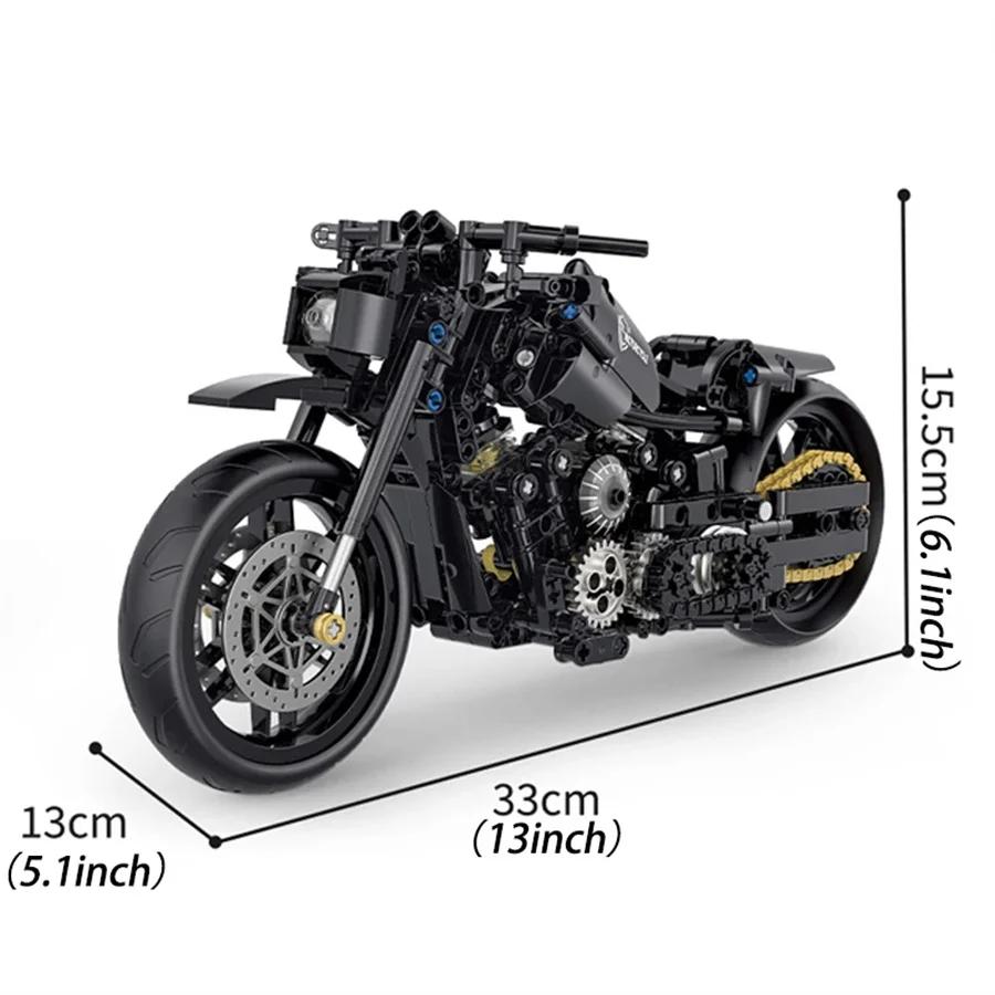 НОВЫЙ Технический Модель для сборки Мотоцикл Duke Harleys Мотоцикл Гоночный Автомобиль Строительные Блоки Кирпичики Игрушки Рождественские подарки на день рождения