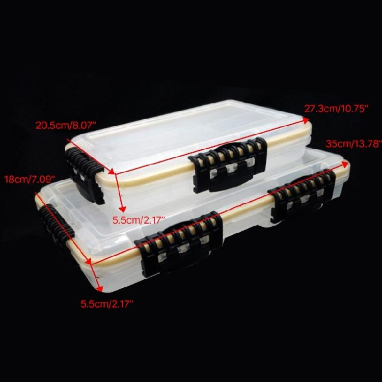 Прозрачный ящик для хранения рыболовных приманок с регулируемыми перегородками Ящики-органайзеры для снастей