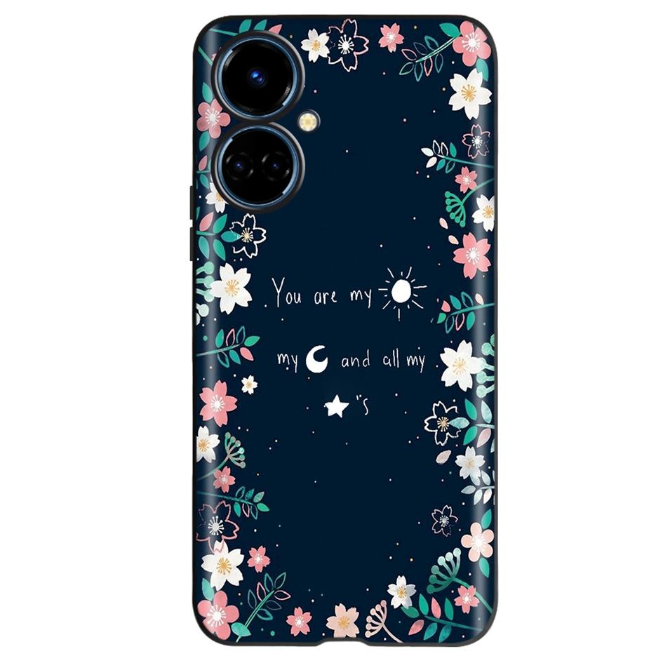 For Tecno Camon 19 Case Cute Cat Butterfly Soft Silicone Matte Cover Phone Case For Tecno Camon 19 Pro 5G Camon19 Neo 6.8'' Bags