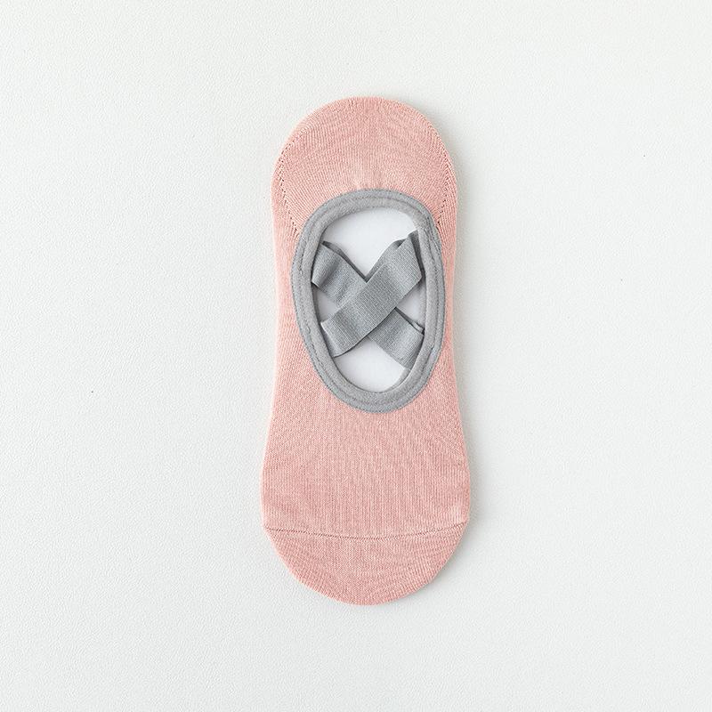 Yoga Socks, Women's Cotton Socks, Summer Boat Socks, Pilates Professional Sports Fitness Dance Floor Socks, Anti-slip and Non-dropping Heels