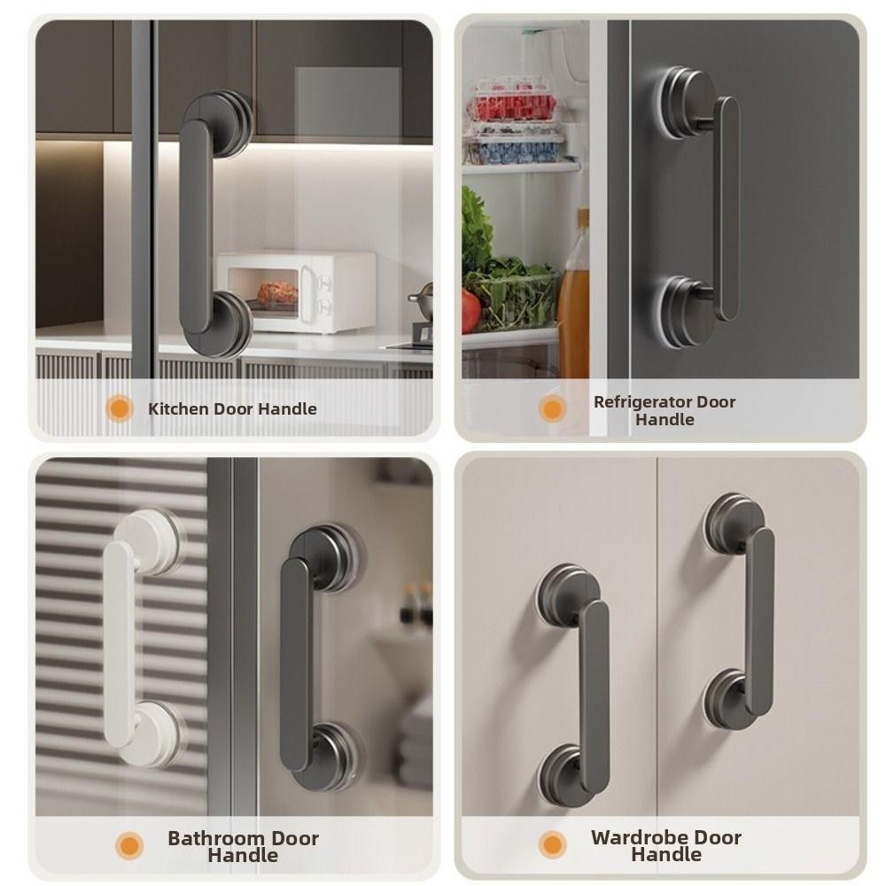 1/2Pcs Removable Sliding Door Handle Anti-slip Bathroom Shower Auxiliary Handle Bathtubs