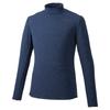 Stretch Fleece Light Long Sleeve Training Deep Size 2XL To Japanese Size Men's Shirt, 32MA9542, Navy, (equivalent 2L)