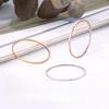 Minimal 0.7mm Ultra-fine Plain Ring Ring Does Not Fade Titanium Steel Ring Women's Niche High-end Jewelry