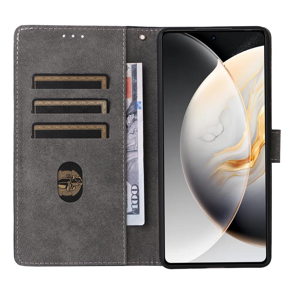 For TECNO Camon 30 4G CL6 Phone Case Magnetic Clasp RFID Blocking Wallet Cover