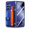 Кросс-бордерный чехол-кошелек на запястье для Samsung Z Fold7 - Корпус из ПК с ощущением кожи со встроенной пленкой для Z Fold6