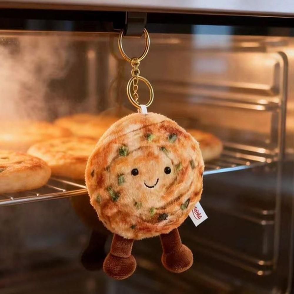 Shallot Pancake Cartoon Plush Keychain Stuffed Plush Toy Pendant Plush Doll Pendant Kids Gifts
