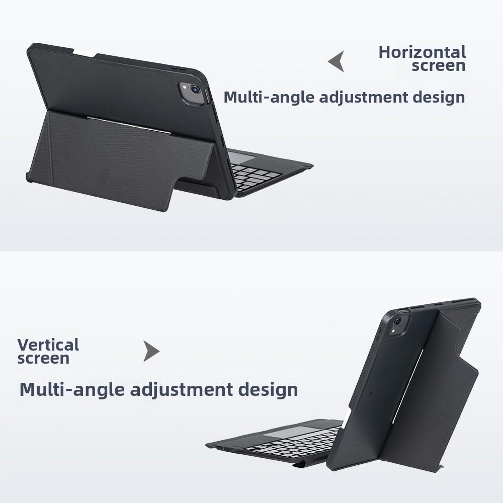 Чехол-клавиатура Bluetooth для iPad 10-го поколения 10,9 дюйма Беспроводная Pro 11 Magic Touch Air 4 5 Защитная обложка 2024