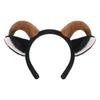 Soft Sheep Horn Hair Band Cute Lamb Cosplay Tail Furry Goat Ears Headband  Photo Props