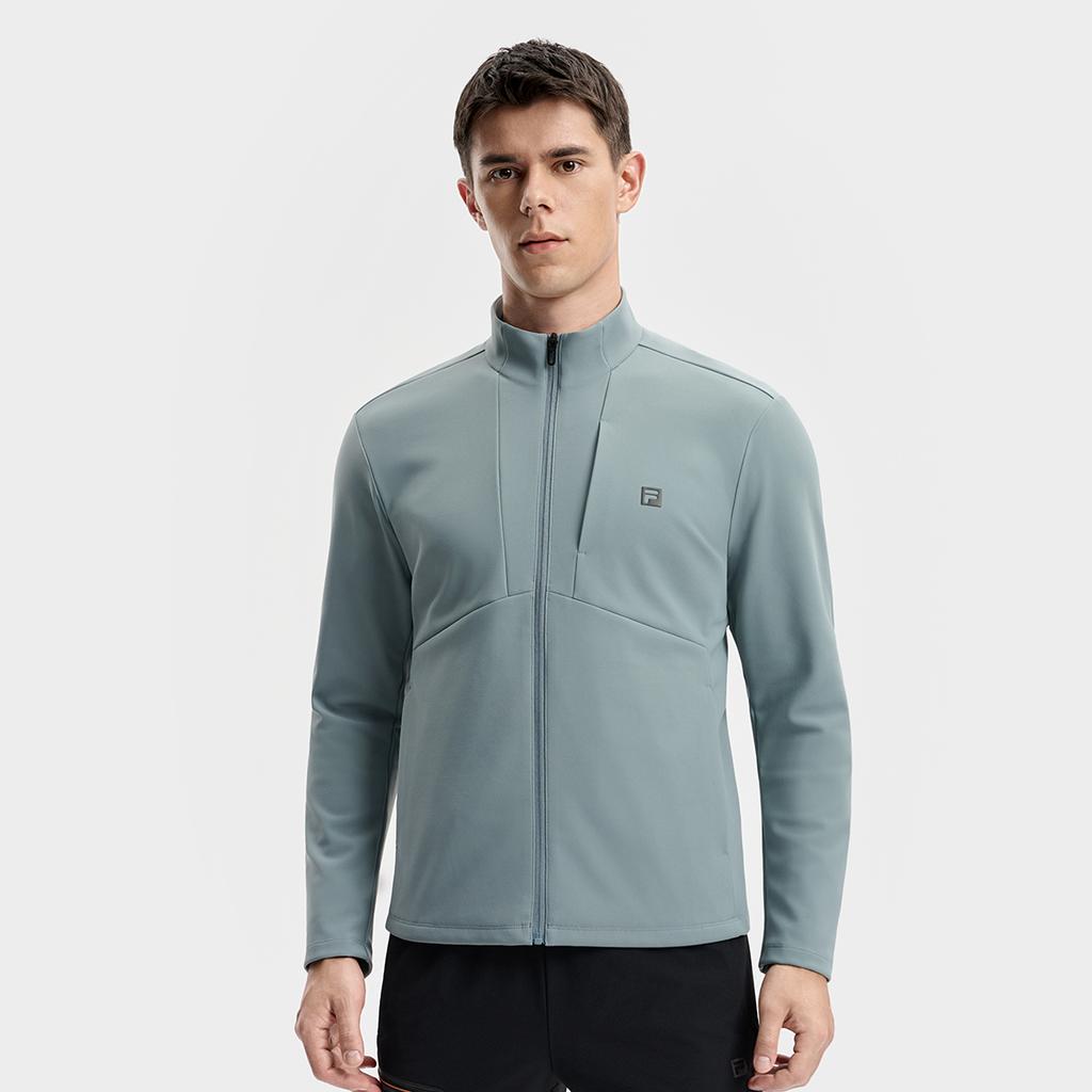 Fila Фитнес Повседневный Спорт Универсальный Свежий Воротник-стойка Вязаная рубашка Мужские топы A11M541504FKK